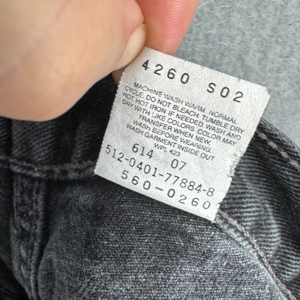 Vintage Levis Jeans Mens 31x32 (Fits 29x28) Black 560‎ Loose Tapered USA Made